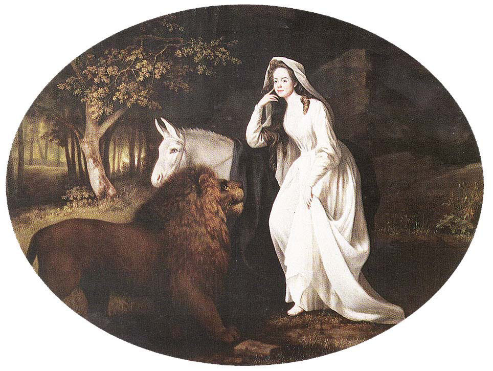 Miss Isabella saltonstall as Una in Spencer's Faerie Queene